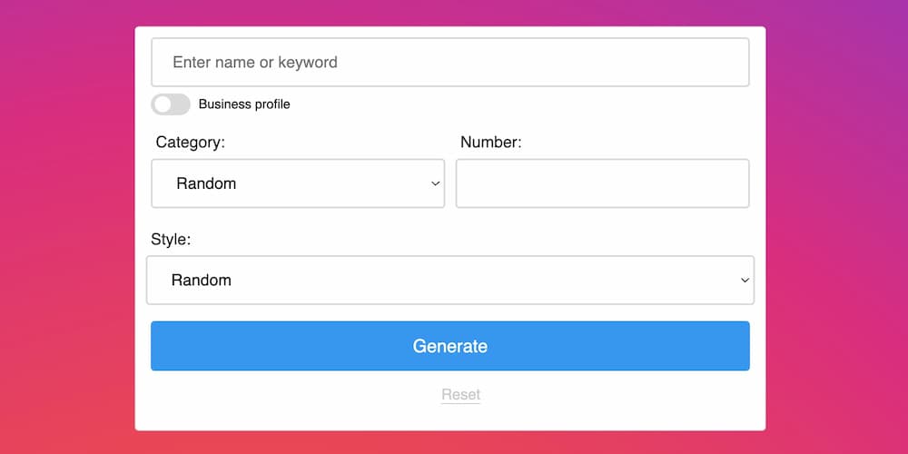 How Instagram Username Generator Works?