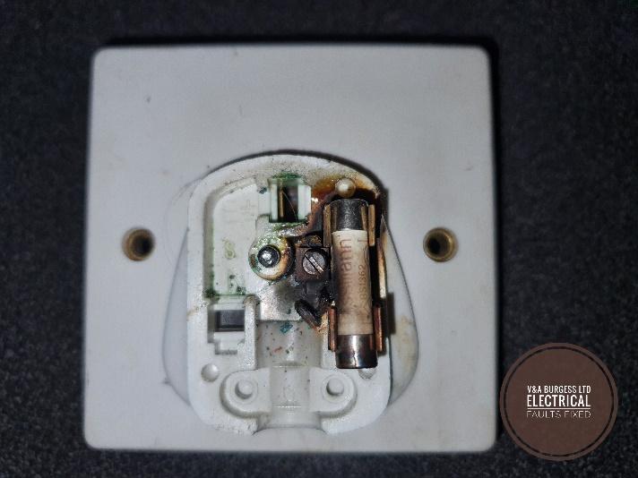 Burnt Plug Socket - Electrical Faults Fixed