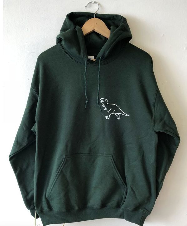 sudadera con capucha de dinosaurio