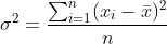 variance