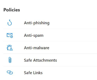 Microsoft Defender: anti-phishing policies