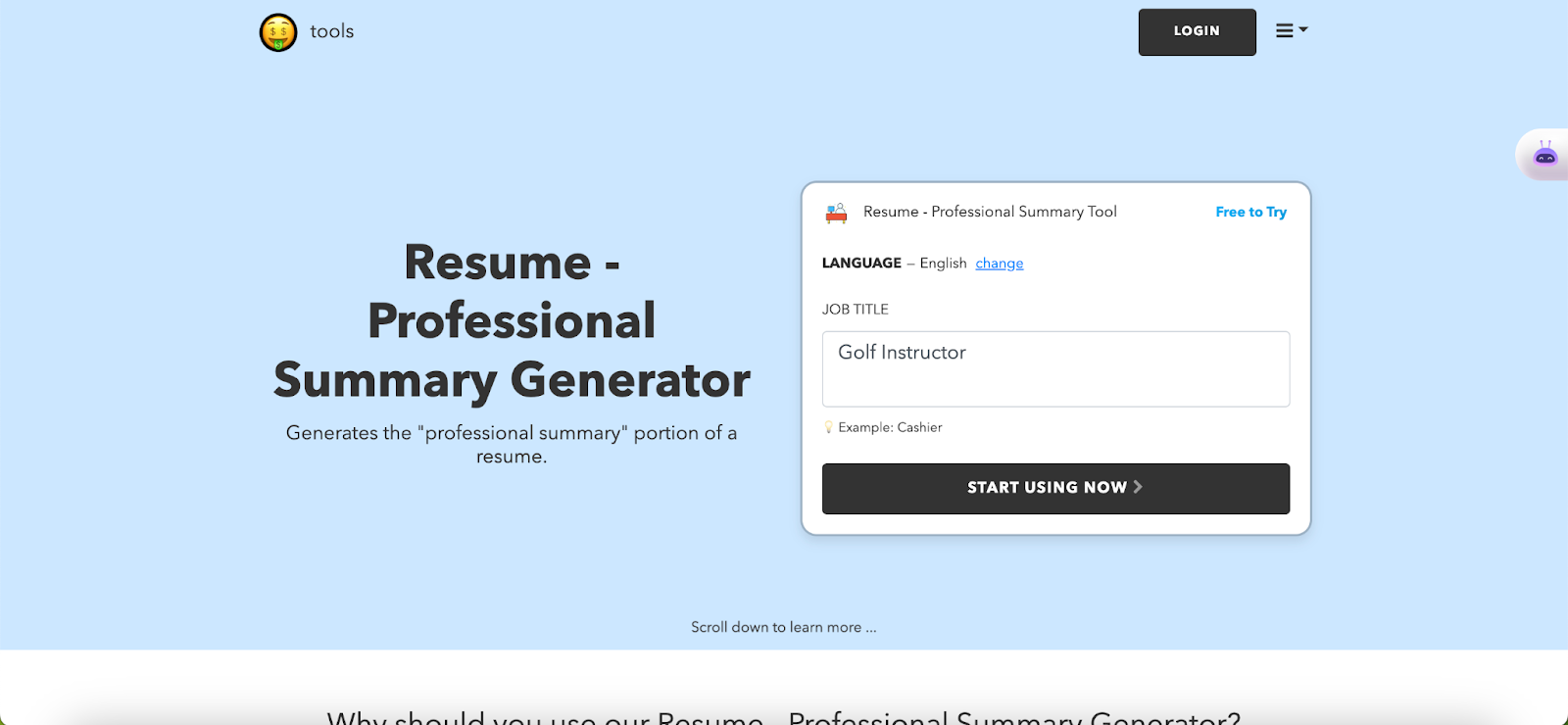 Resume summary generators - Nichness