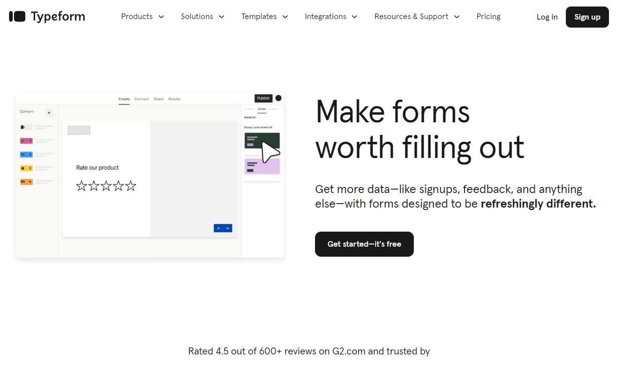 TypeForm: Make forms worth filling out