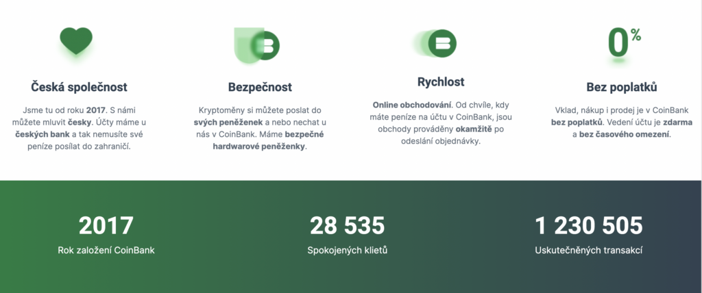 coinbank, recenze, krypto, platforma, burza, česká