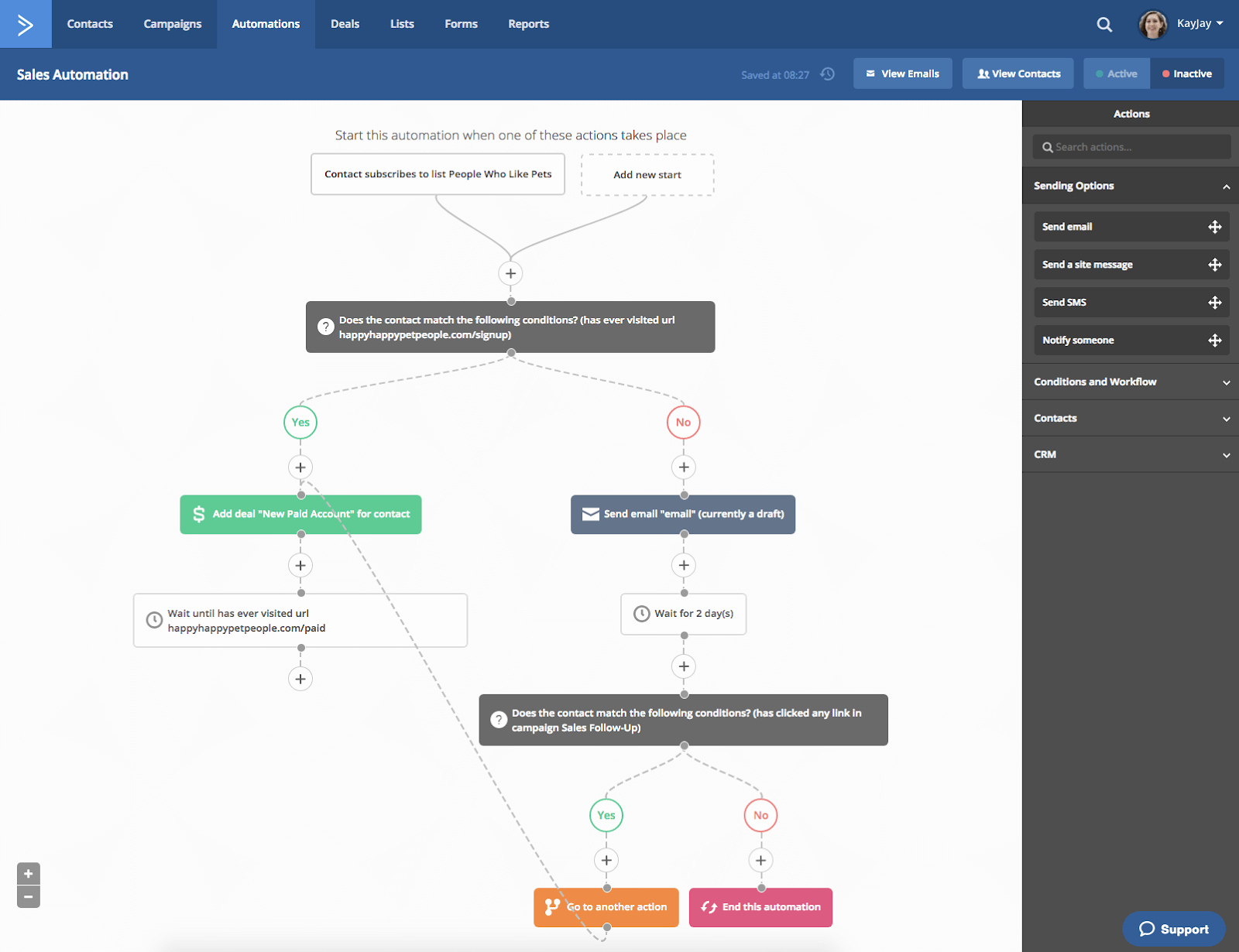 Email Automation Capabilities with ActiveCampaign