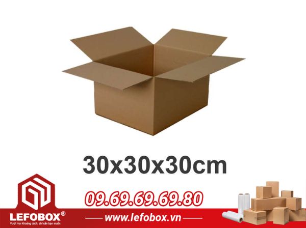 Thùng carton 30x30x30 cm, 3 lớp chuyển nhà