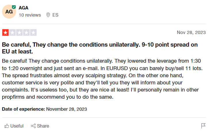 The Trading Pit complaints on Trustpilot 3