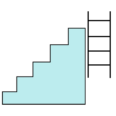 ladder and step combo icon