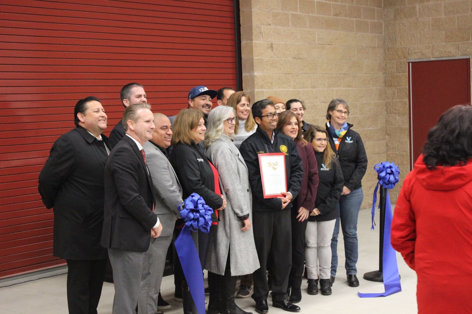  Civic leaders gather to celebrate the opening of the brand new Career Technical Education
