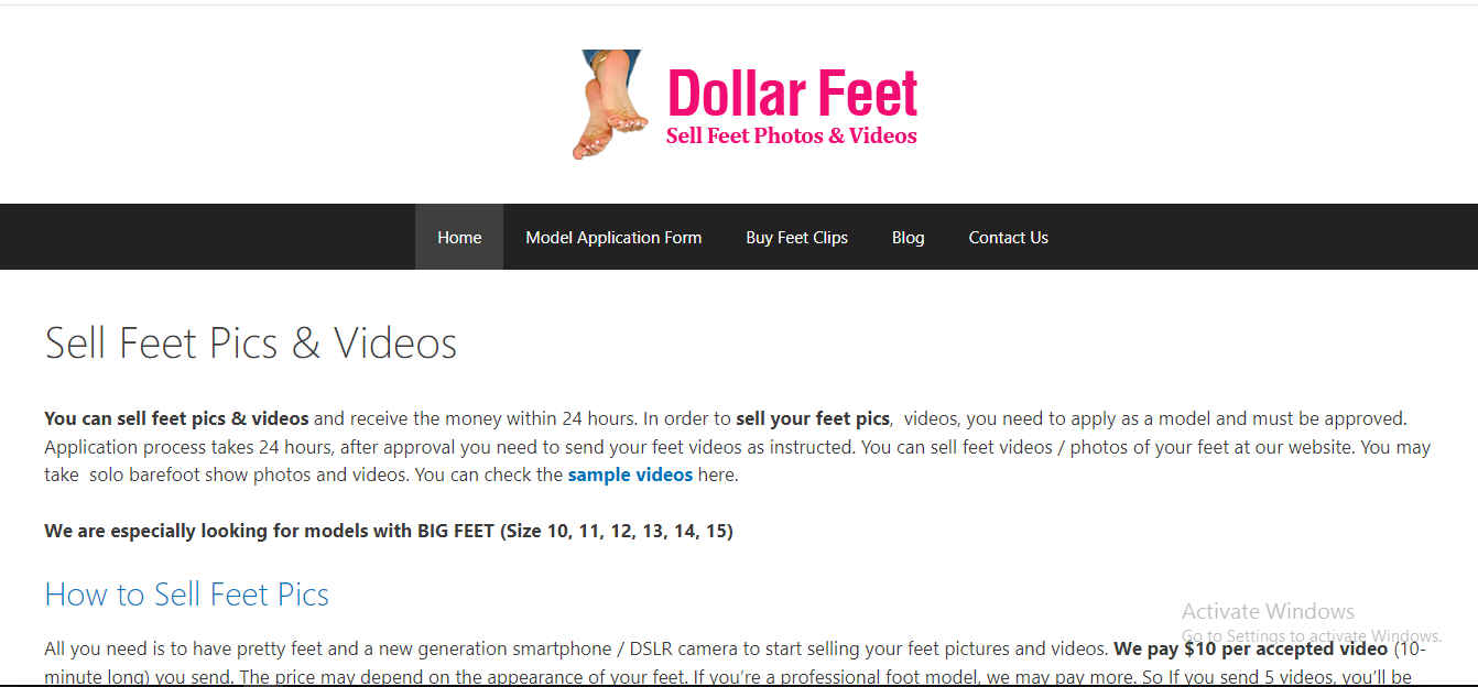 DollarFeet pics app