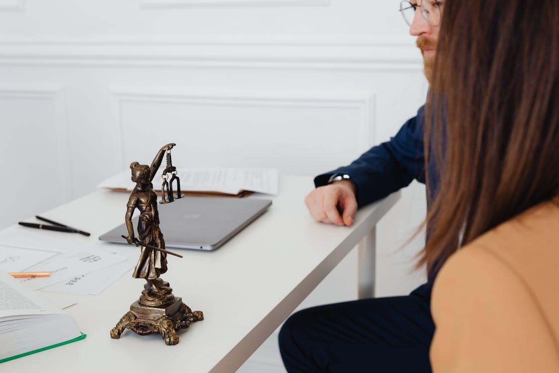 Free Couple in Lawyer Office  Stock Photo