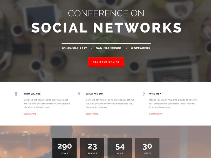 best wordpress event templates, The Keynote