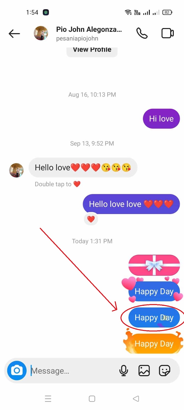 How to Send GIft Messages on Instagram - Celebration Effect