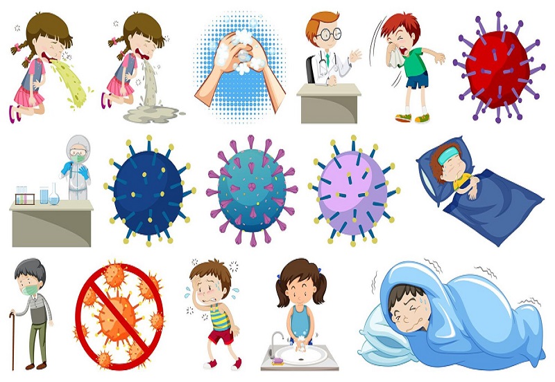 Sốt virus là do nhiều loại siêu vi trùng gây ra và có một số triệu chứng khác với sốt xuất huyết