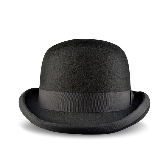 Full picture showing the bowler hat