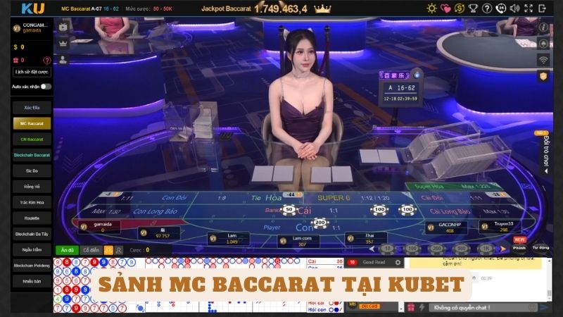 1. Sảnh MC Baccarat