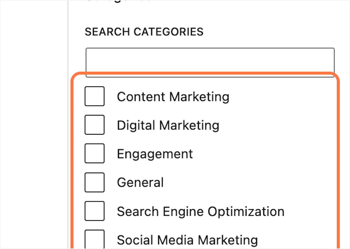 Select a category that aligns best with your posts content.