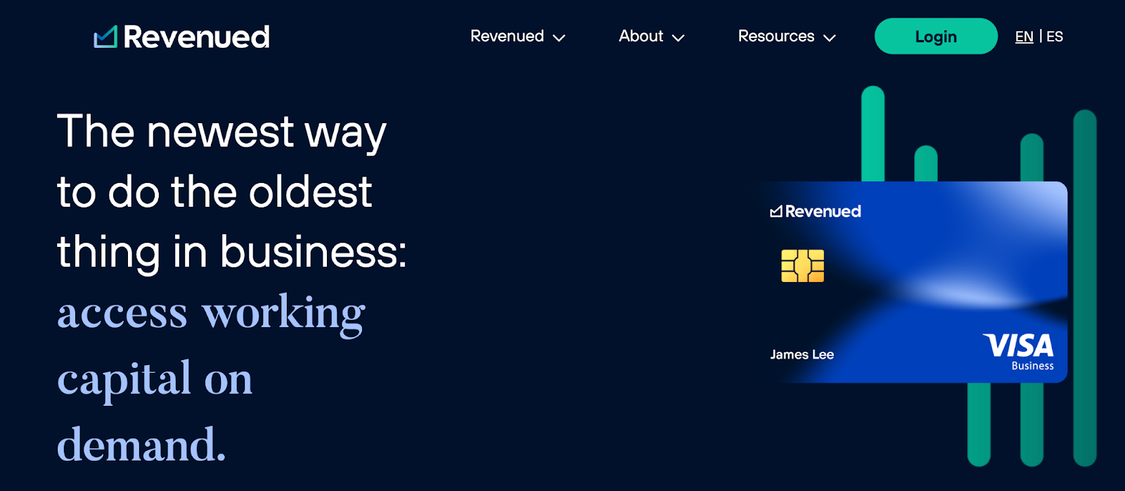 Revenued business card review
