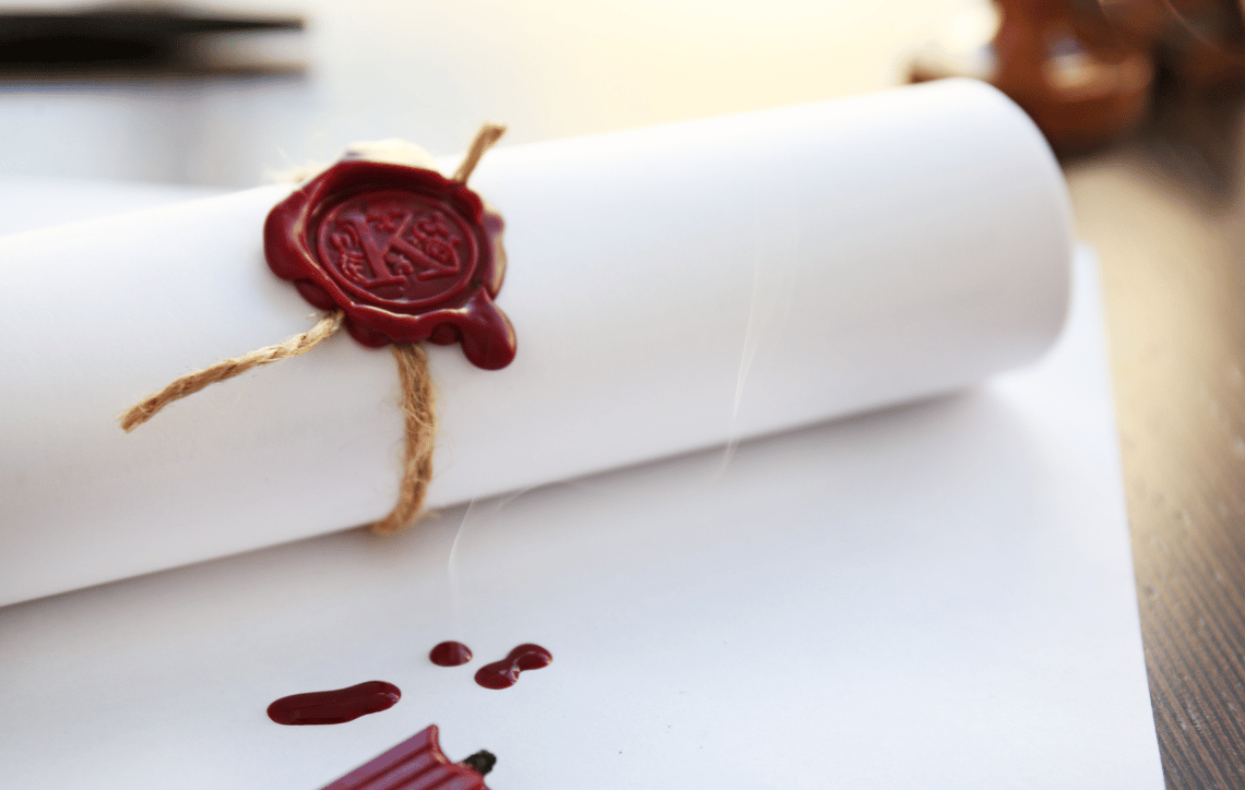 Wax Seal on Paper
