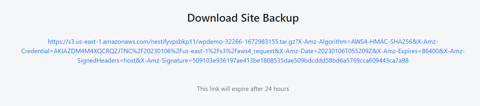 site backup