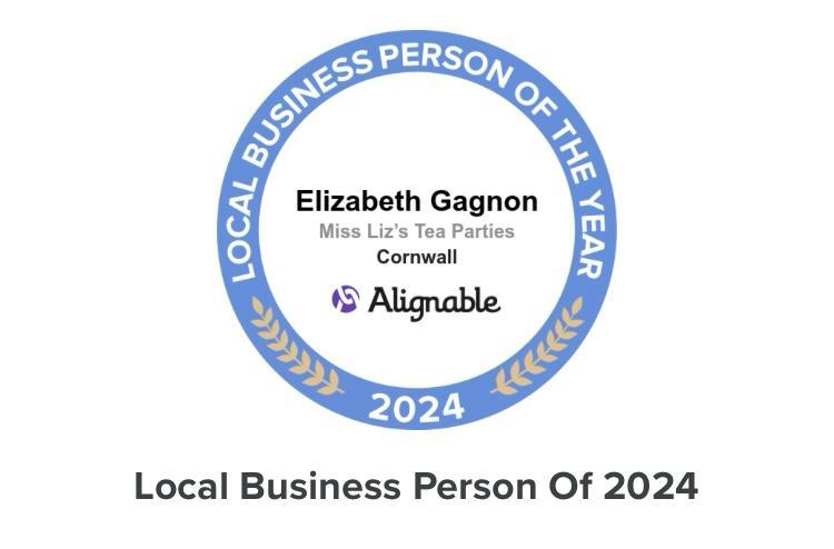 Elizabeth Jean Olivia Gagnon Of Miss Liz’s Tea Parties Teatimes Honored As  Cornwall’s 2024 Local Business Person Of The Year
