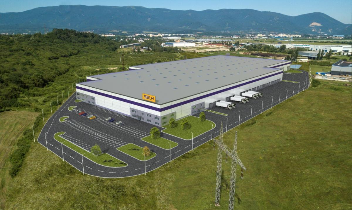 Aerial view of a warehouse
Description automatically generated