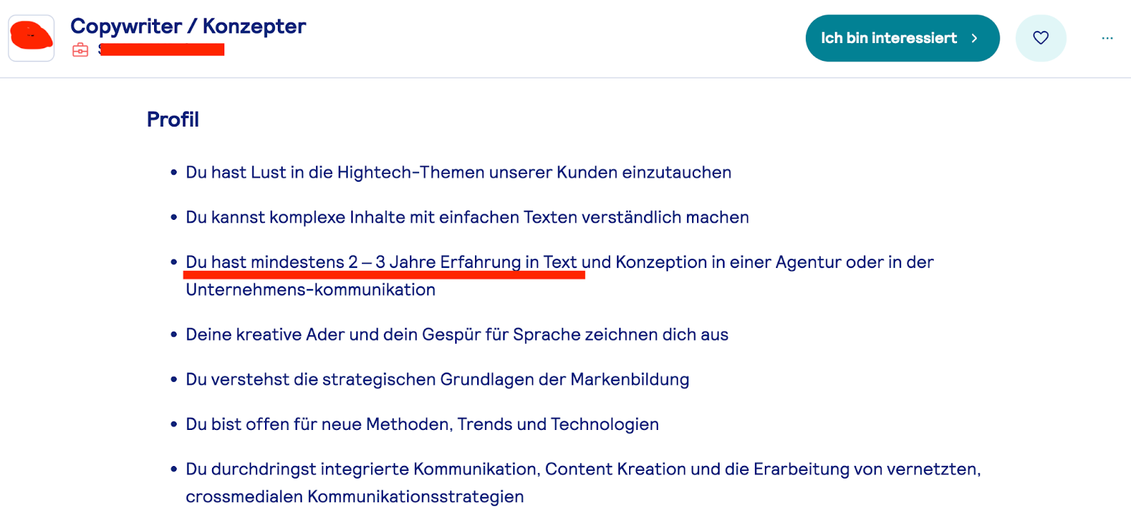 Anforderungen, um einen Copywriting Job zu bekommen