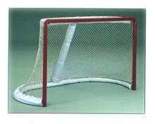 A close-up of a hockey net

Description automatically generated