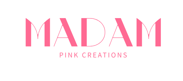 Pink logo design for a clothing brand