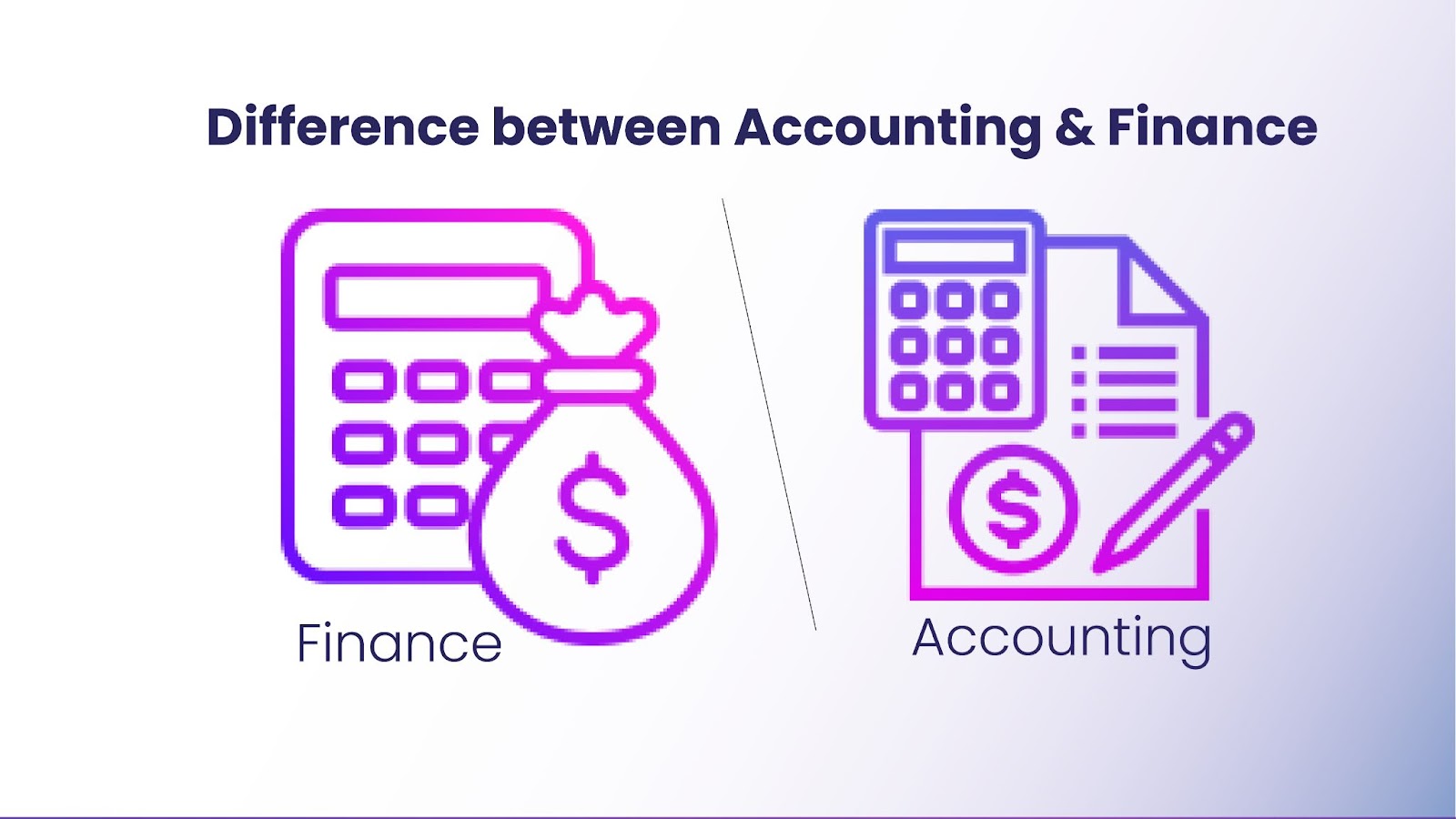 Difference between Accounting & Finance  