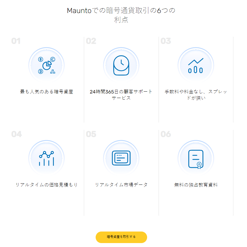 Mauntoでの仮想通貨取引の利点