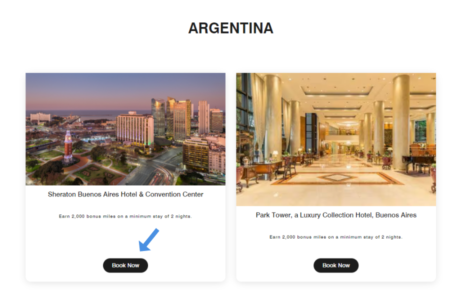 example of a booking for this accommodation offer in South America 