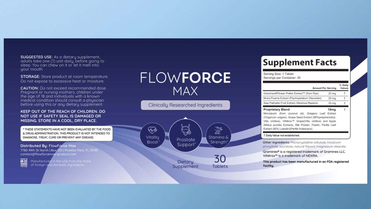 Right Way To Take FlowForce Max Pills