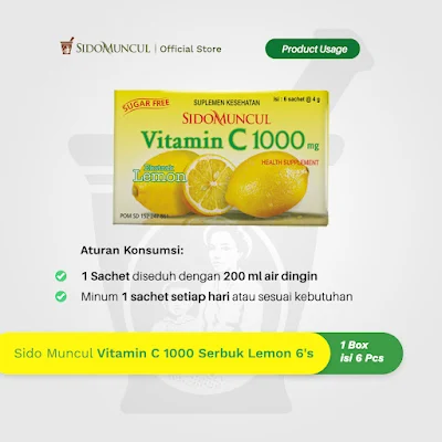 Aturan minum c 1000 lemon