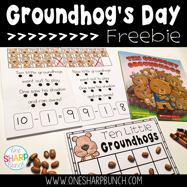 Looking for some great Groundhog’s Day books and a variety of engaging Groundhog Day activities for the primary classroom?! Head on over to grab a Groundhog Day FREEBIE perfect for the story Ten Grouchy Groundhogs!