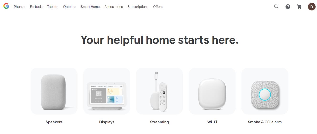 Smart Home IoT App: Google Nest
