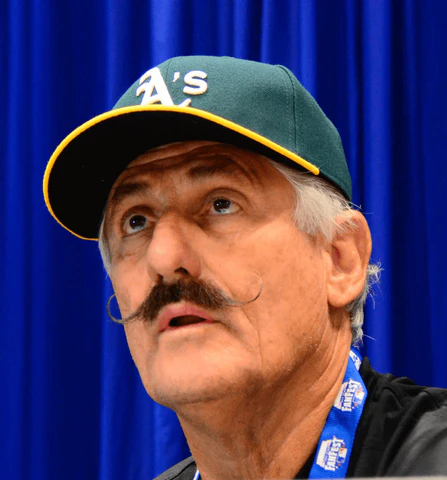 Picture of Rollie Fingers rocking the iconic mustache 