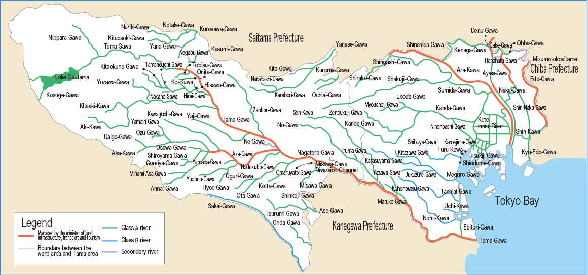 「tokyo rivers map」の画像検索結果