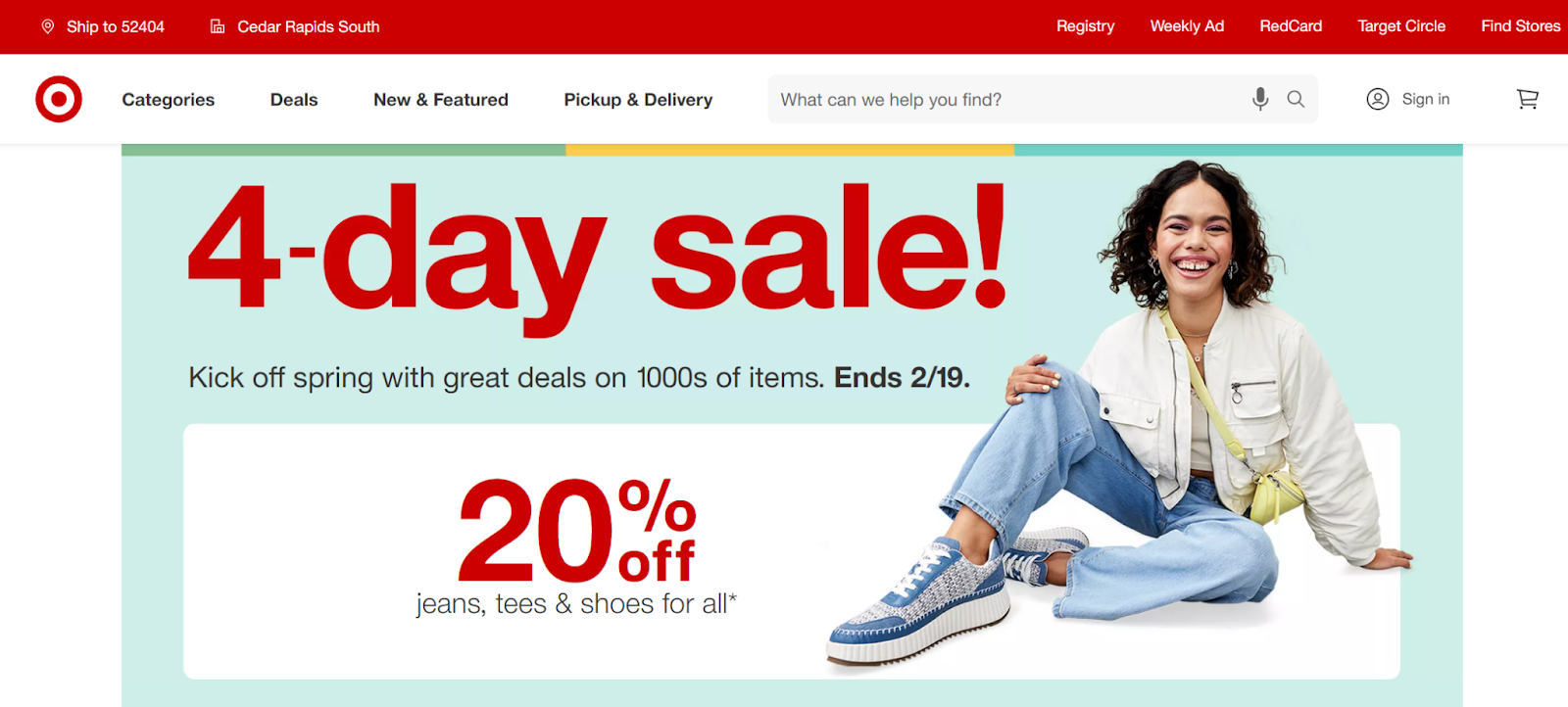 Target home page