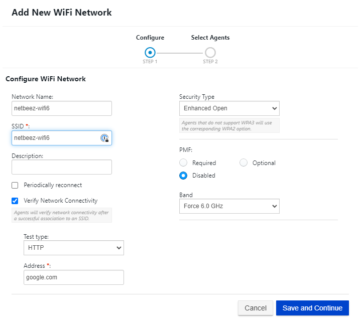 netbeez wpa3 configuration