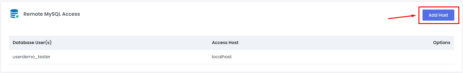 add mysql access host for webuzo