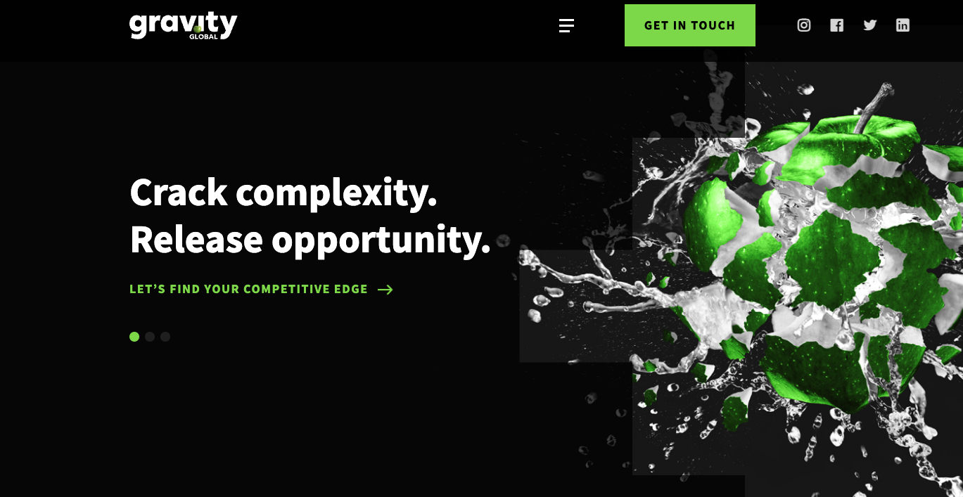 Previously Mojo Media Labs, Gravity Global focuses on cracking complexity and releasing opportunities for inbound marketing clients.