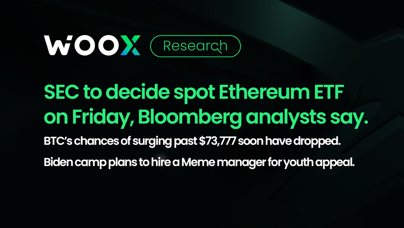 SEC to decide spot Ethereum ETF on Friday, Bloomberg analysts say