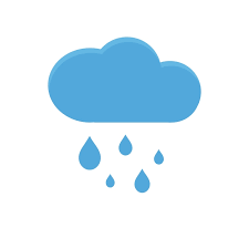 Rain Icon Sky Filled With Cartoon Clouds, Cartoon Icons, Rain ...