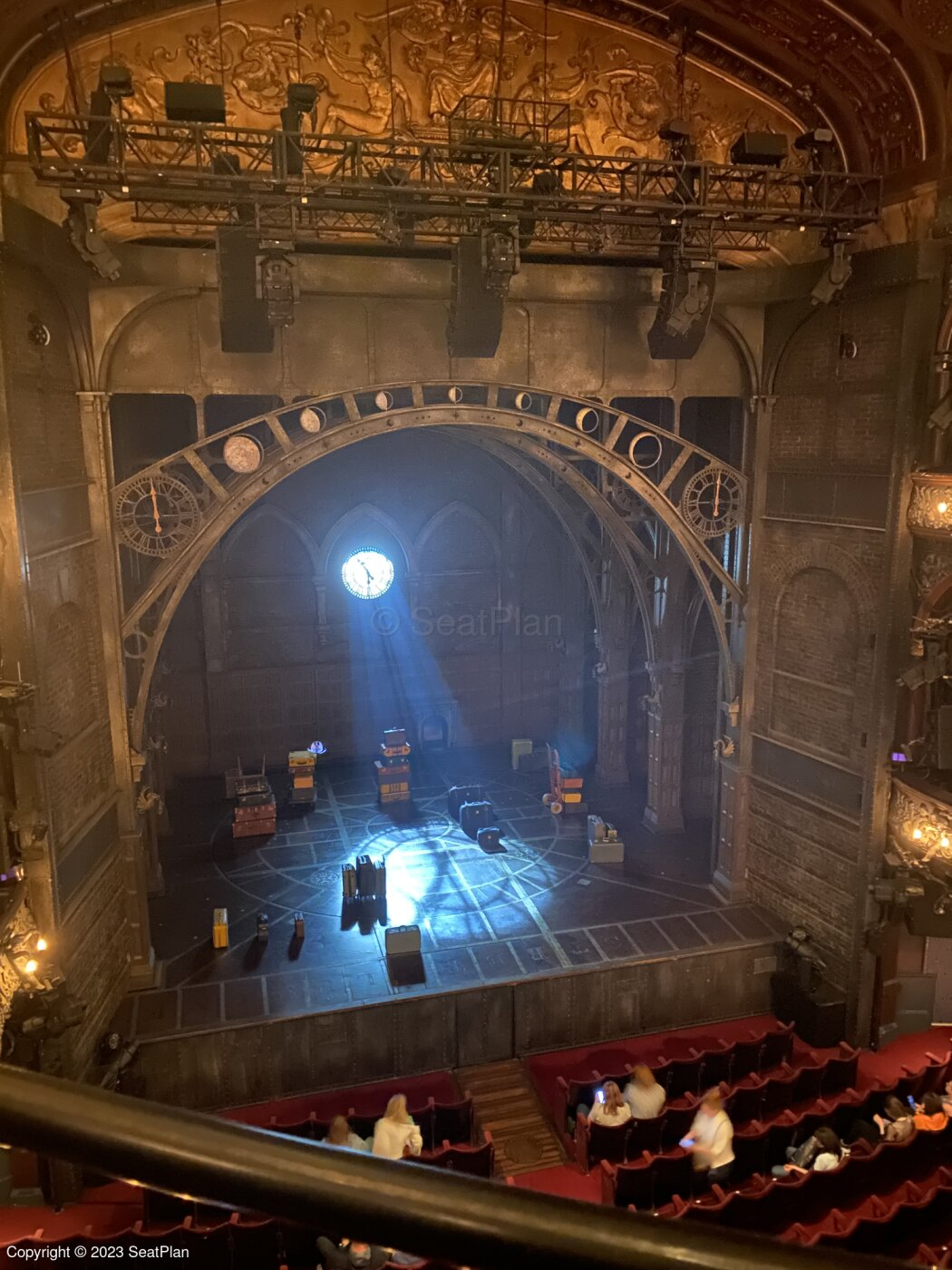 View from seat Grand Circle A30 at Palace Theatre London for Harry Potter and the Cursed Child
