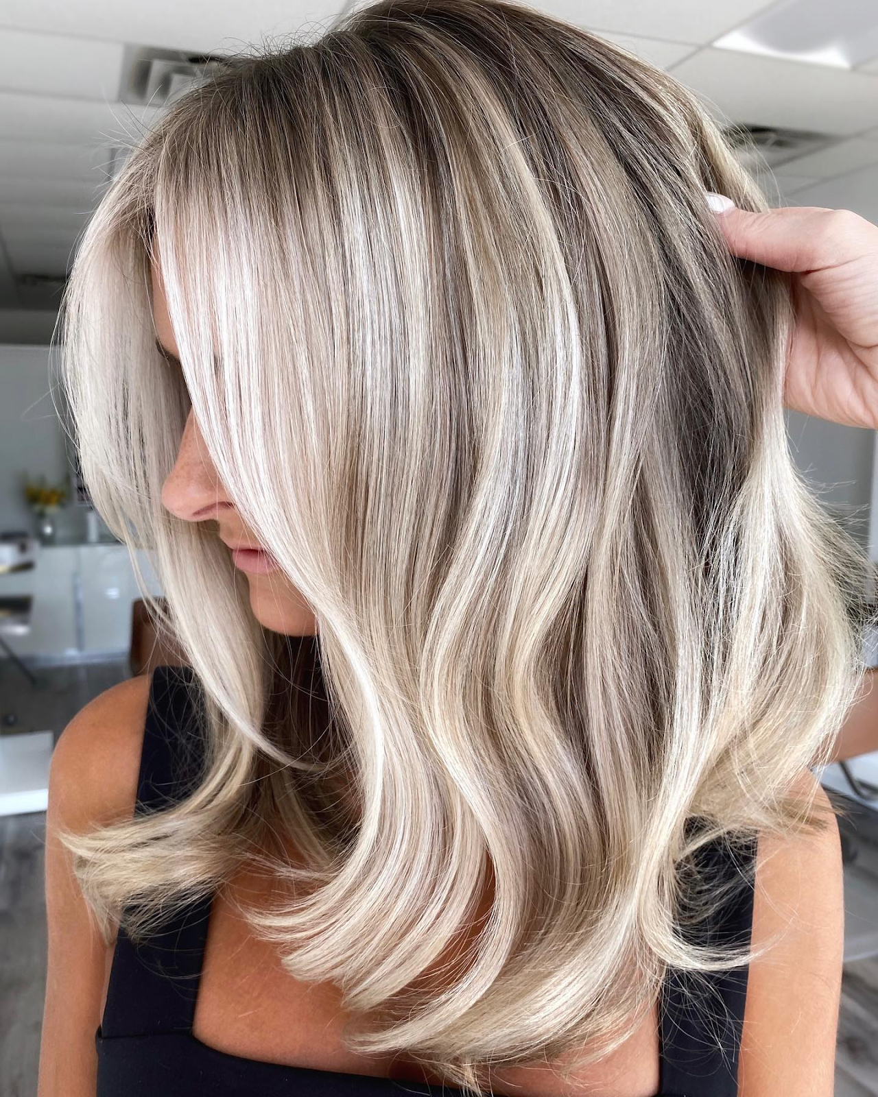 White Highlights on Dirty Blonde Hair