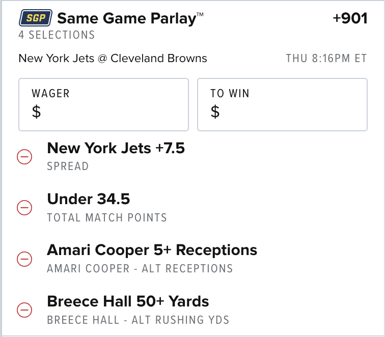 Same Game Parlay