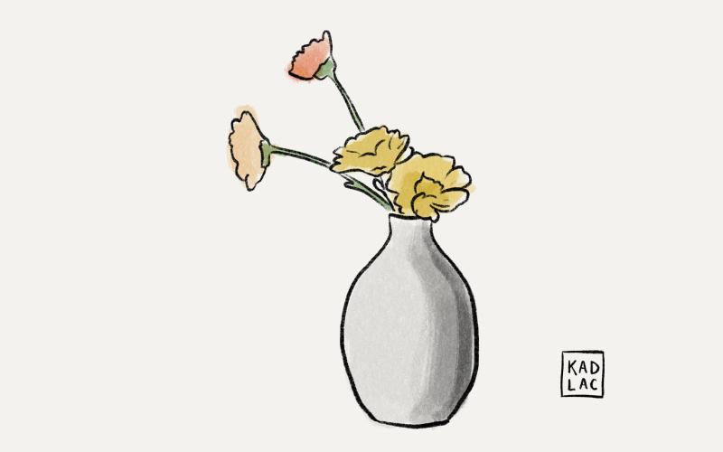 A simple flower vase