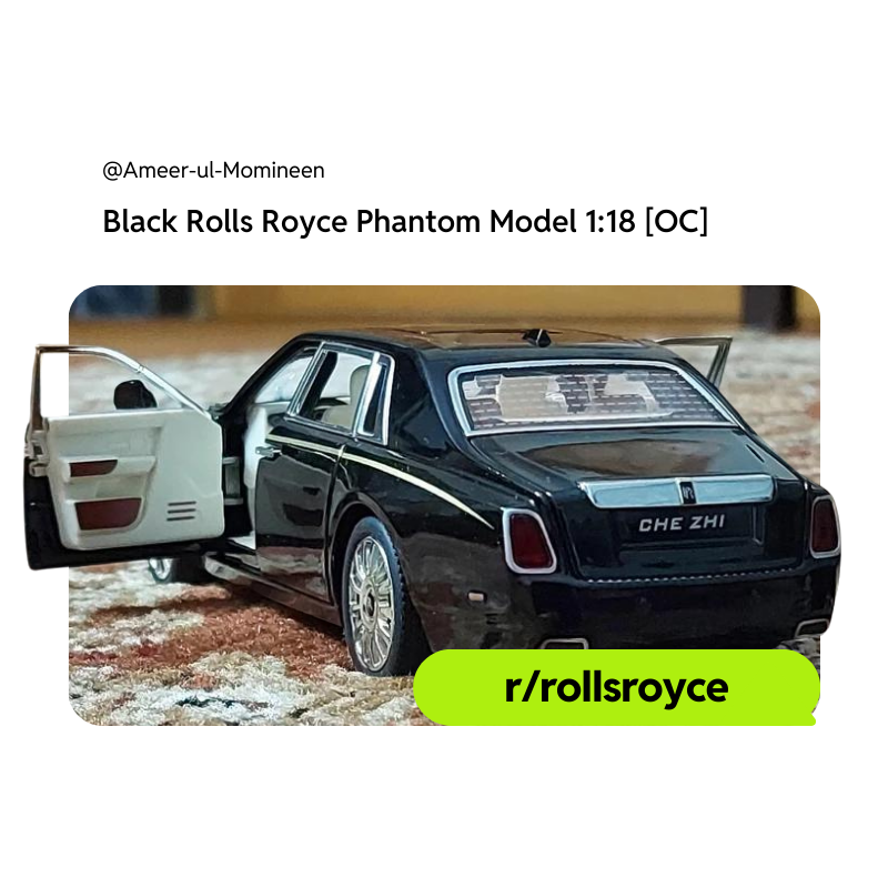Rolls Royce toy model from r/RollsRoyce