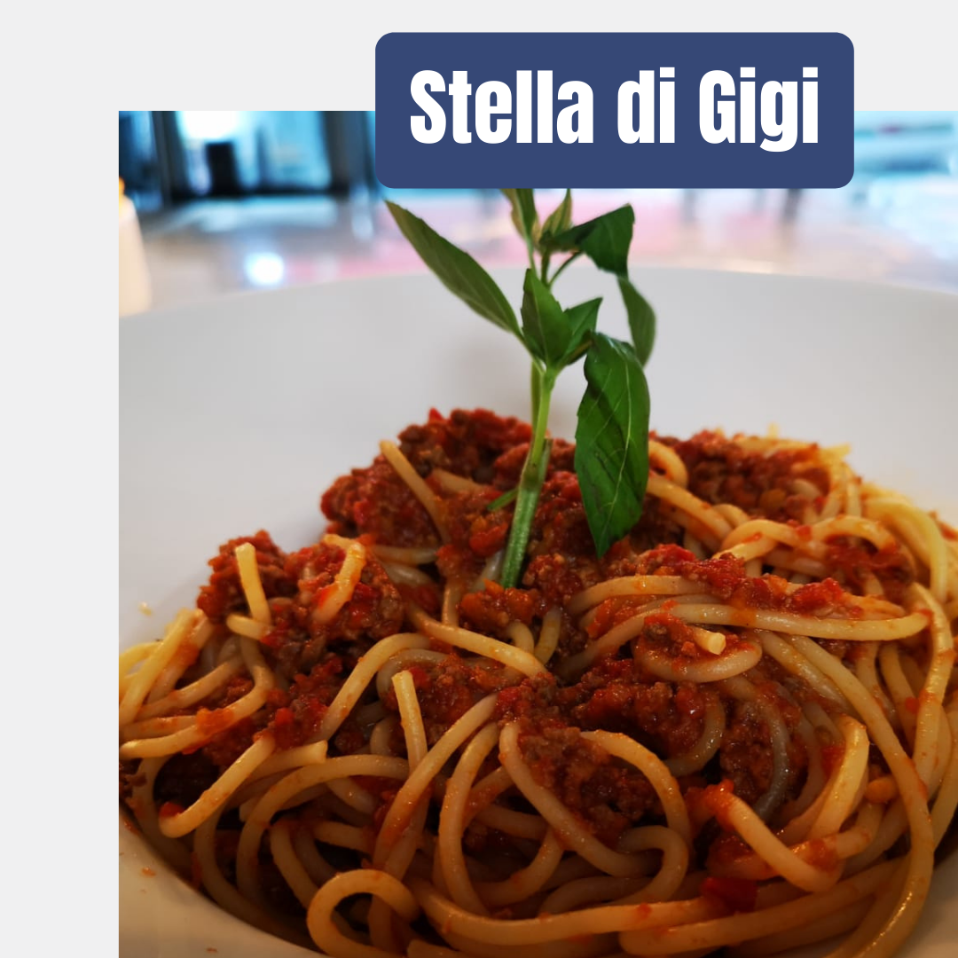 Plat de pâtes italie du restaurant la Stella di Gigi
